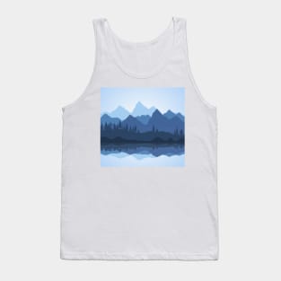 Natural graphic landscape vactor Art Tank Top